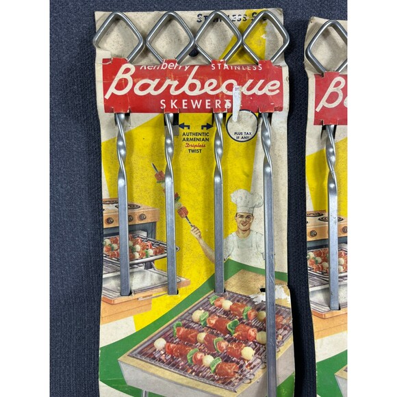 Vintage Kenberry Stainless Steel Skewers Shish Kebob - Picture 2 of 5